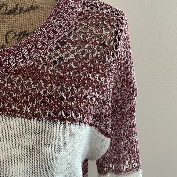 stripe hi-lo sweater - Picture 2 of 6